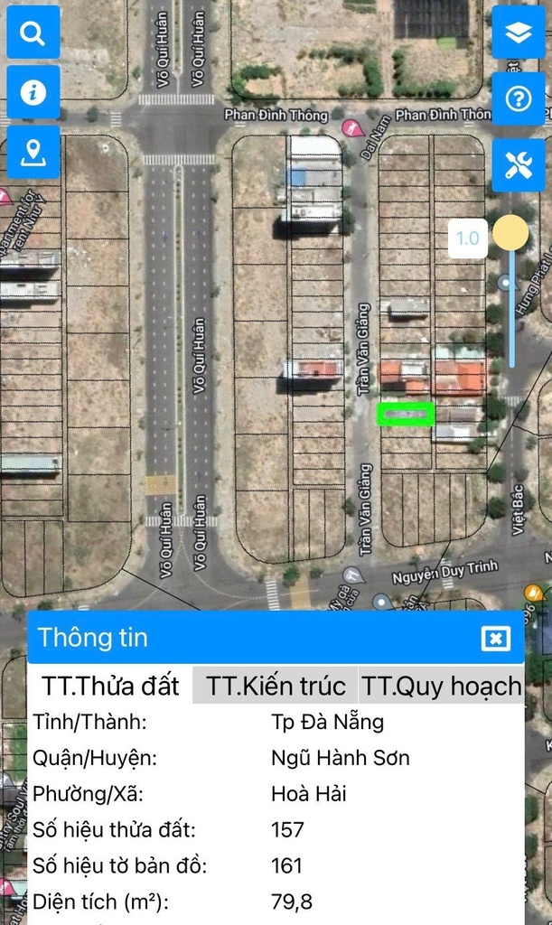 BÁN ĐẤT Lô 10- B2-50 Trần Văn Giảng Khu TĐC Tân Trà